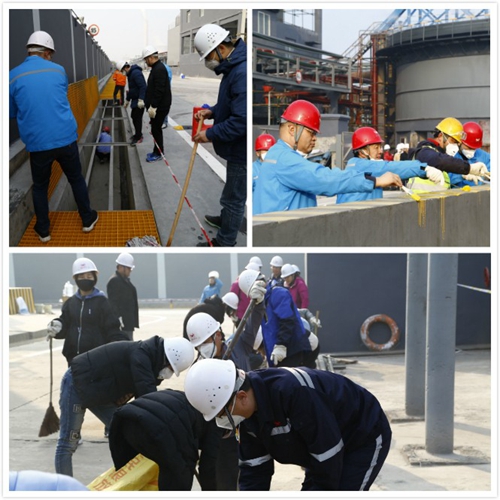 熱火朝天！集團(tuán)總部140余人到股份公司氯堿分廠開展勞動(dòng)(圖2)