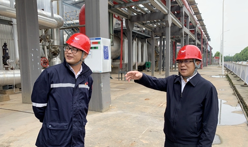 王大真到松滋肥業(yè)、楚星公司和宜化新材料現(xiàn)場辦公